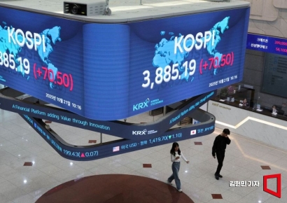 [포토] 코스피, 장중 2%이상 급등…3900선 근접