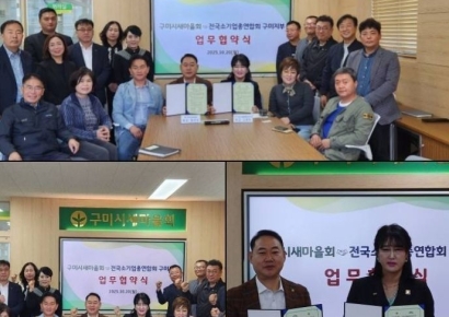 구미시새마을회·전국소기업총연합회,지역 상생협력 맞손