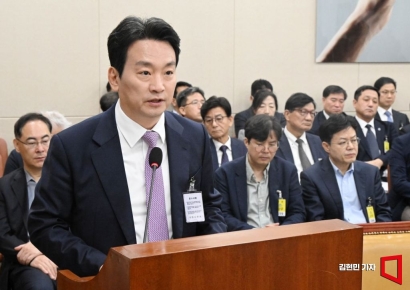 [포토] 국감 업무보고하는 박장범 KBS 사장