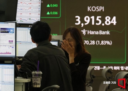 [포토] 장중 사상 최고치 경신한 코스피