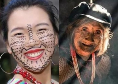 얼굴에 문신 새기고 물 대신 술 마시고…이 여성들, 이유 알고 보니