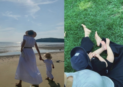 정우성 친자 인정 후 첫 근황…문가비, 아들 모습 공개