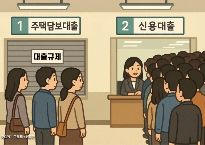 "마통 뚫고 예담대 받아 급전 영끌"…주담대 풍선효과에 신용대출 다시 증가
