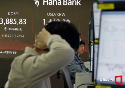 [포토] 장중 3900 붕괴