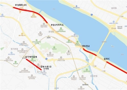 김포시, 김포한강로·김포한강4로 11월 재포장 공사 실시