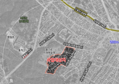 Sadang District 12 in Dongjak-gu to Be Redeveloped into 642-Unit Apartment Complex