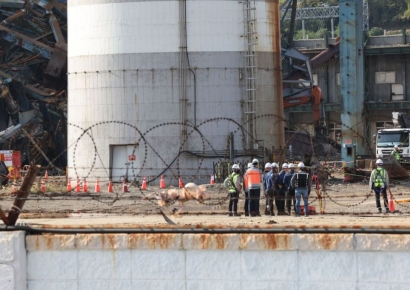 Preliminary Work for Dismantling Ulsan Thermal Power Plant Towers 4 and 6 Begins in Earnest... Search to Accelerate Afterwards