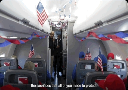 "Thank You for Your Sacrifice"... Obama Makes Surprise Appearance on Flight Carrying Korean War Veterans