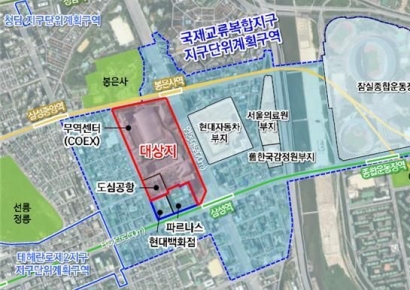 Seoul to Create Green Space Along COEX Yeongdong-daero... International Exchange Complex District Plan Revised