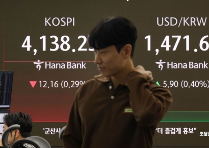 [포토] 코스피 하락, 원/달러 환율 상승 출발