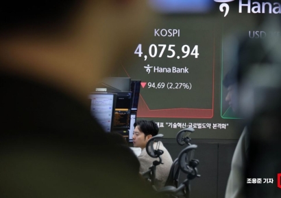 KOSPI Falls to 4,060 Level Amid Simultaneous Net Selling by Foreign Investors and Institutions