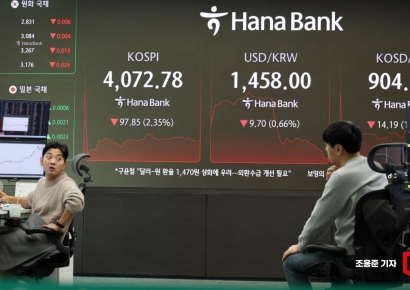 [포토] 코스피 폭락, 원/달러 환율 하락