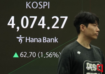 [Photo] KOSPI Recovers to the 4,070 Mark
