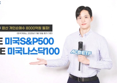 ACE 미국 대표지수 ETF 2종, 연초 개인 순매수 합산 8000억 돌파