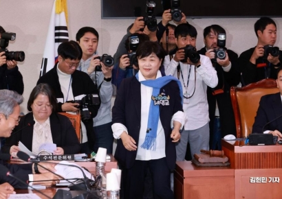 [포토] 법사위 법안심사소위 참석하는 서영교 