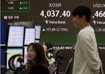 [포토] 엔비디어 효과, 4000선 회복