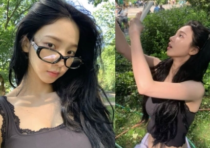 카리나 입은 '그 옷' 때문?…여의도 시끌시끌한 까닭 