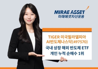 TIGER 미국필라델피아AI반도체나스닥 ETF, 개인 순매수 이어