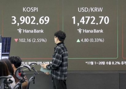 지난달 원화 실질가치 금융위기 이후 최저