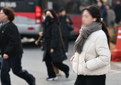 [오늘날씨]낮부터 추위 주춤…밤 사이 비 소식