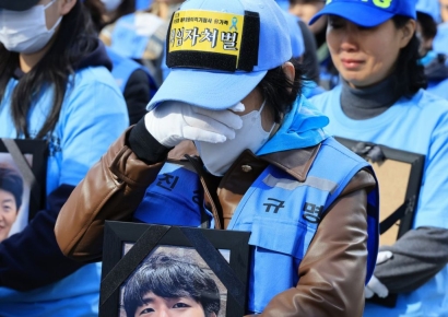 제주항공 참사 유가족, 1일 대통령실 앞 삭발·밤샘 농성 돌입