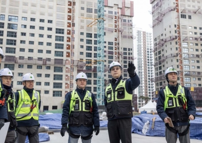 이한우 현대건설 대표, 아파트 건설현장 찾아 안전점검