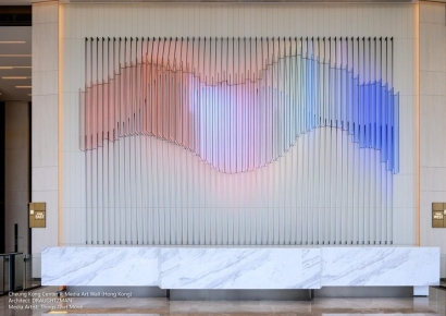 피투에스지 ‘미디어 글라스’, 홍콩 Cheung Kong Center 2 미디어아트에 적용