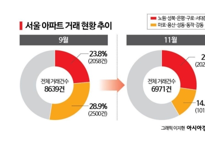 마포·성동 거래 뚝…똘똘한 한채, '노·성·은·구'로 몰렸다