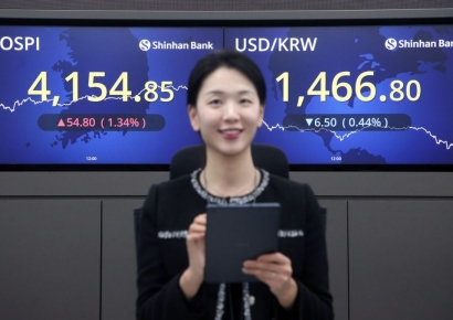 외국인 매도에도 코스피 4100대 유지