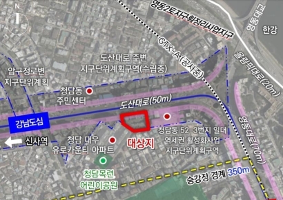 청담동 프리마호텔 인근에 최고 35층 업무·복합시설 조성