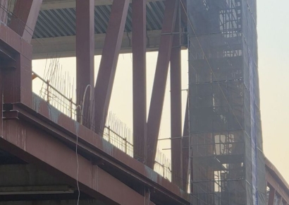 광주대표도서관 공사장 구조물 붕괴…1명 숨지고 3명 매몰(종합)