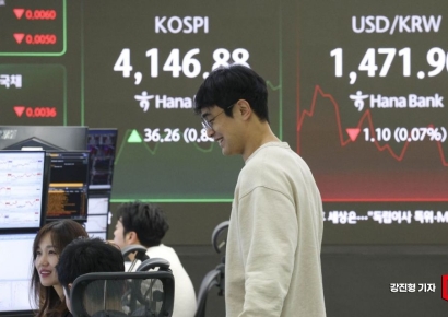 [포토] 다우지수 사상 최고치에 코스피 상승 출발