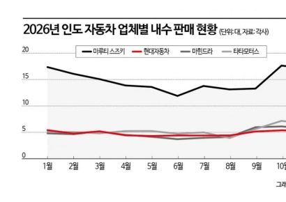 '비상 깜빡이' 켠 현대차…인도서 연간 판매 목표 밑돈다