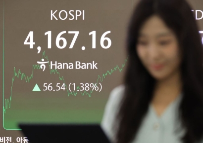 코스피, 4160선 마감…삼성전자·SK하이닉스 1%대↑
