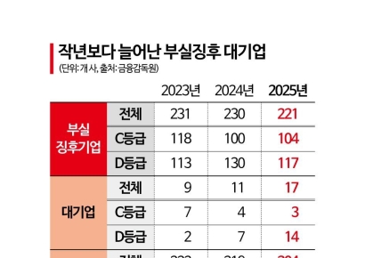 부도위기 대기업 작년보다 늘어…업종은 부동산 최다