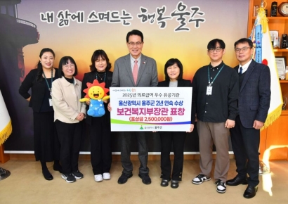 울산 울주군, 보건복지부 의료급여 평가 2년 연속 ‘우수’