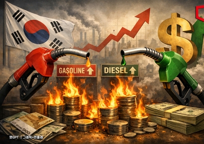 "고환율에 경유·휘발유 뛰었다" 생산자물가 석달째 상승