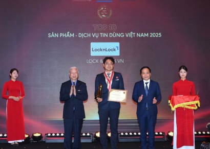 락앤락, '베트남 소비자가 신뢰하는 50대 브랜드' 선정