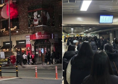 "대기줄만 200m, 5시간 웨이팅도 불사" 딸기시루 케이크에 난리난 대전