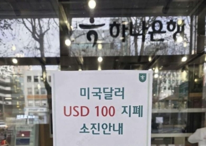 '100달러 지폐' 동났다…환율 급락에 "빨리 사두자" 우르르