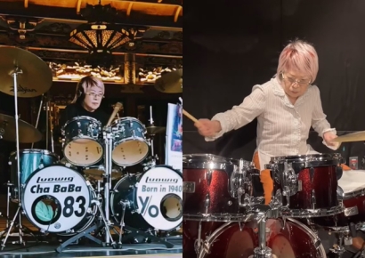 "암도 내 무대를 막지 못해"…85세 최고령 드러머 할머니 [일본人사이드]