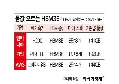 HBM4 세대 교체 앞두고 몸값 오른 HBM3E