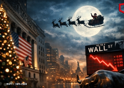 [뉴욕증시]사흘 연속 동반 하락…멀어지는 '산타 랠리'