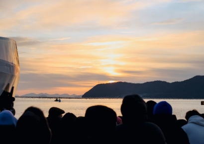 땅끝마을 밤하늘 수놓은 불꽃쇼…"새해 카운트다운"