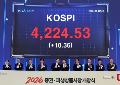 코스피, 새해 첫 날 장중 사상 최고치 경신
