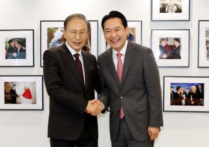 이명박, 장동혁에 '화합' 주문…"뭉치면 지선 반드시 승리"