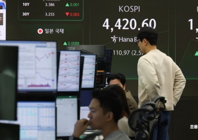 코스피, 장중 4440선 돌파 시도…반도체 '불기둥'에 3%대 급등