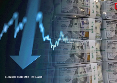 "연말 환율 치솟으며 시장 개입" 외환보유액, 7개월 만에 감소 전환