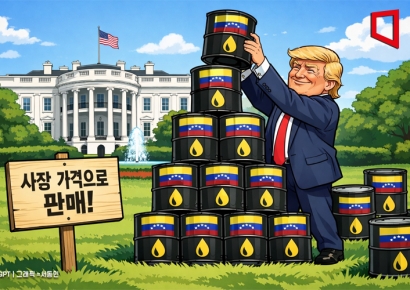트럼프 "베네수 원유 최대 5000만배럴 미국 인도"…中 견제·美 유가 안정