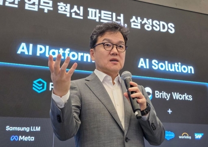 이준희 삼성SDS 대표 "엔비디아 기반 AI 서비스 2월 출시"…챗GPT 협업 성과 기대[CES 2026]